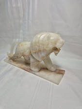 Vintage Marble Lion On Marble