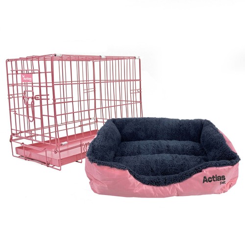 Pink dog cage - cage, with