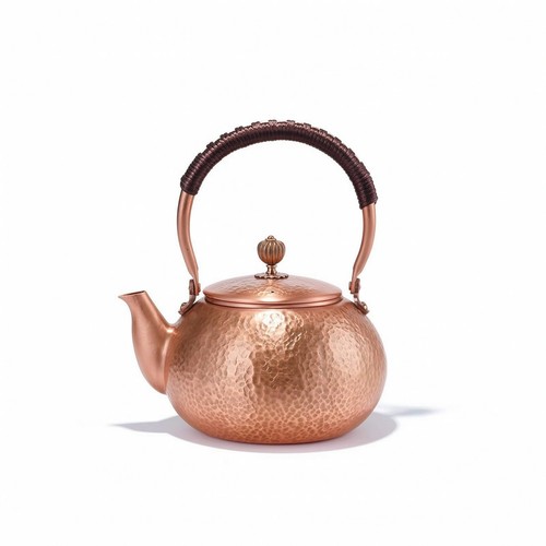 Hammered copper kettle - hammered,