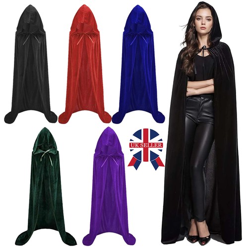 Full length hooded - full, velvet