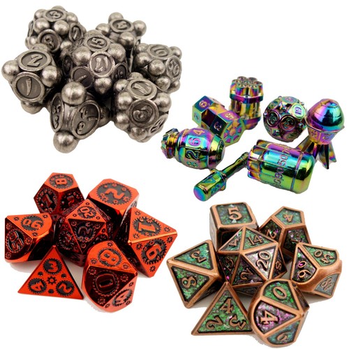 Metal dice set - metal,