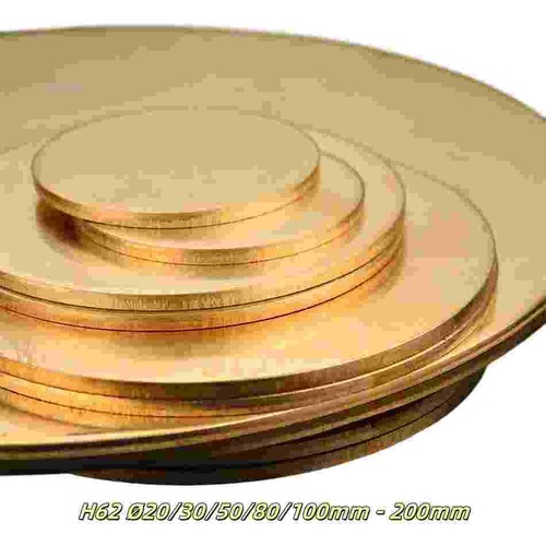 Thick brass discs round plate - round,