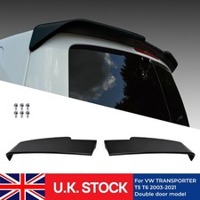 Rear Twin Barn Door Roof Spoiler Gloss Black For Vw Transporter T5 T5.1 T6 T6.1