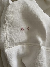 TWO ANTIQUE FRENCH PURE LINEN