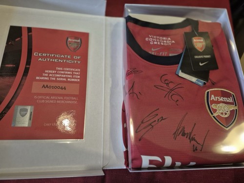 Official arsenal signed shirt - arsenal,