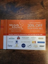 20% Off Mitchells & Butlers