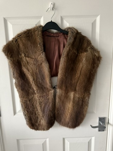 Vintage fur cape - vintage,