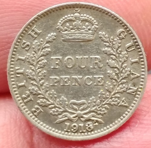 1918 british guiana silver - 1918,