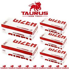 2000 x GIZEH Filter TUBES Silver Tip Paper Smoking Cigarette Tobacco UK FREE P&P