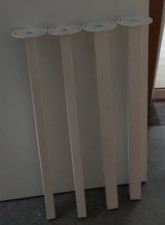 Four   White IKEA Godvin metal legs.