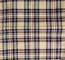 Needle Cord Fabric 100% Cotton Babycord Corduroy 21 Wale - Tartan design