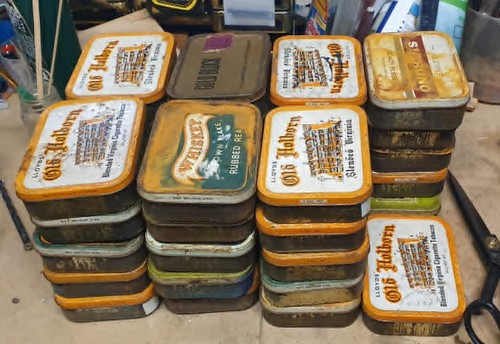 Vintage tobacco tins lot - vintage, 36