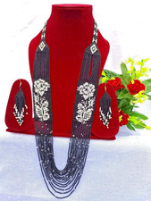 Seed Bead Necklace Earring