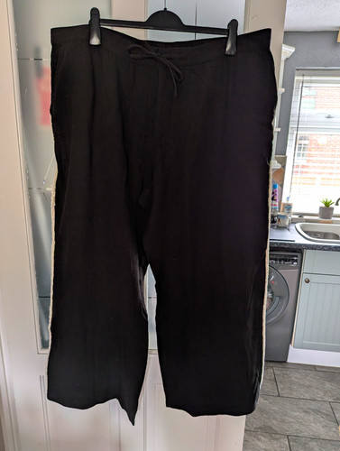 Zara black trousers elastic - black,
