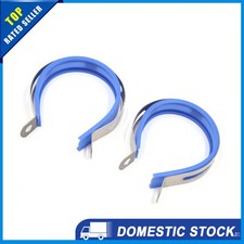 Universal 3.5" Motorcycle Exhaust Muffler Hanging Clamp Strap Bracket Pack of 2
