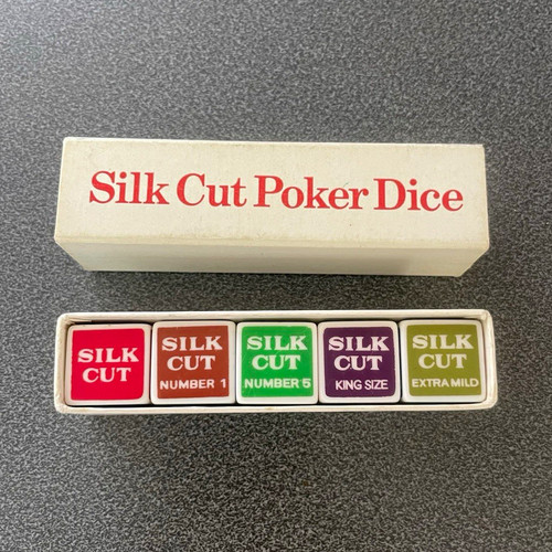 Silk cut poker dice set - silk,