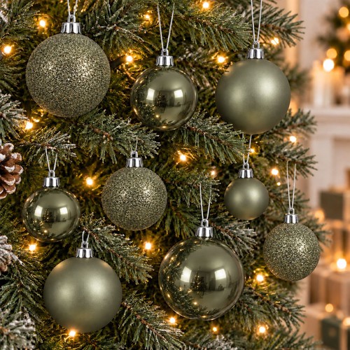 Rosemary green baubles - 60,