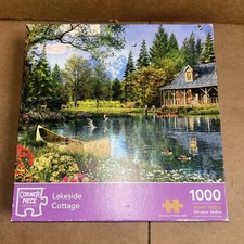 Lakeside Cottage 1000 Piece Jigsaw Puzzle Corner Piece Unchecked SEE BIO