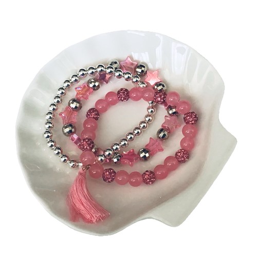 Pink and silver glitter ball - pink,