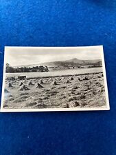 Auchtermuchty, Cupar KY14  vintage postcard  - FARMING  HAY  STOOKS  IN FIELD