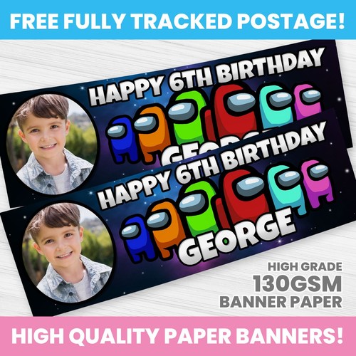Personalised among birthday - among, us