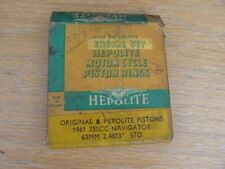 Norton 350cc Navigator piston rings NOS ( may fit Triumph Cub or  pre-unit 500)