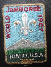 UNUSED 12th World Boy Scout Jamboree Badge 1967 Farragut State Park , Idaho USA 