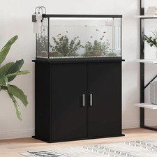 Black Engineered Wood Aquarium