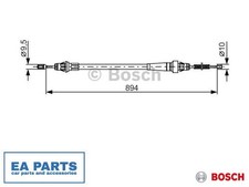 Cable, parking brake for JEEP