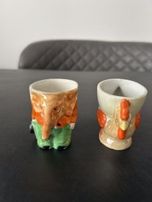 2 x Vintage Egg Cups Elephant