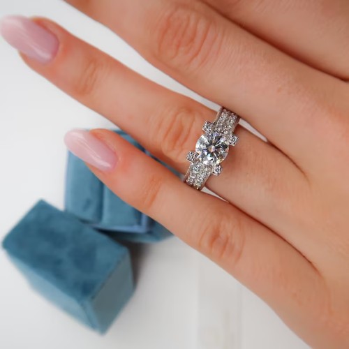 Diamond ring solitaire - ring, round