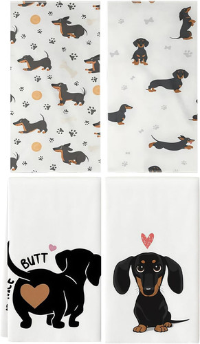 Sausage dog gifts tea towels - gifts,