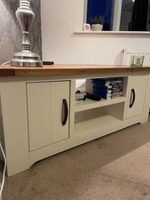 Corner TV Unit Cream Painted