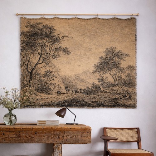 European landscape vintage - european,