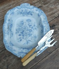 Vintage Blue and White