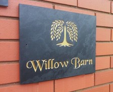 ENGRAVED  NATURAL  SLATE HOUSE