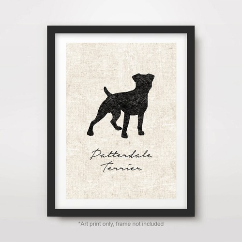 Patterdale terrier dog art - patterdale,