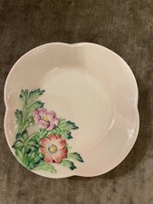 Carltonware Pink Floral poppy trinket dish, Australian design. Good condition. 