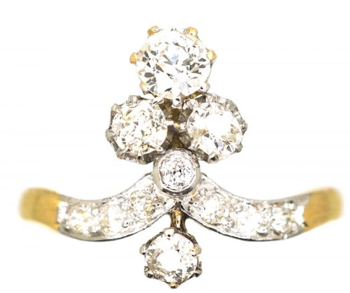 French belle epoque 18ct gold - french,