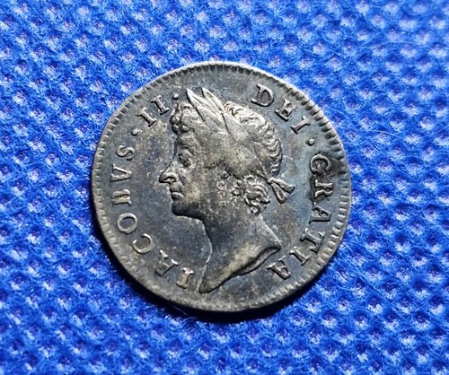 1686 maundy threepence - 1686,