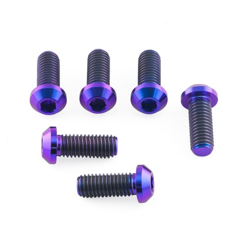 Titanium disc bolts purple - disc,