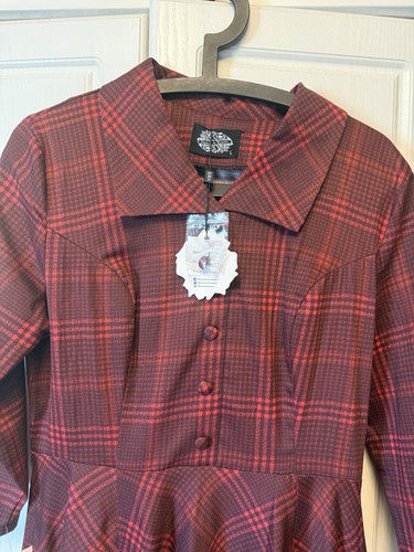 Hearts and roses - red, tartan