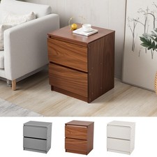 2 Drawers Small Bedside Table