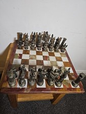 VINTAGE Heavy ROMAN CHESS SET