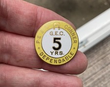 Vintage Peel Conner GEC Telephone Communications Pin Badge General Electric