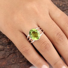 Peridot Gemstone 925 Sterling