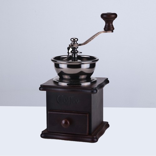 Dark brown manual coffee - dark,