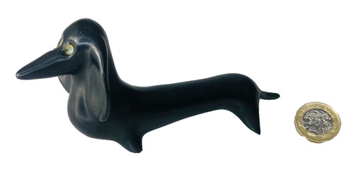 Dog ornament dachshund - dachshund, pottery