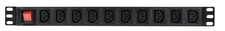 1U 19" 10 Way 1.8m Reset PDU