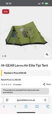Hi Gear Lavvu Air Elite Tipi Tent and Tarp and Footprint and Carpet